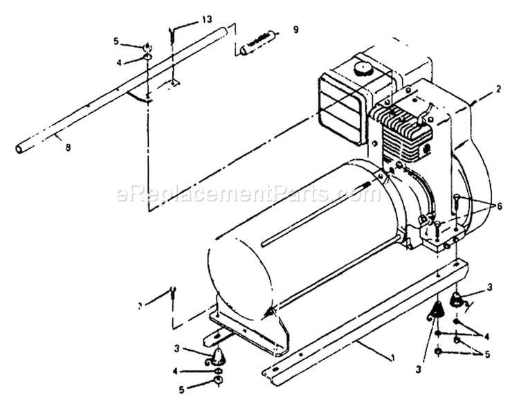 Page B Diagram and Parts List for 8774-0  Briggs and Stratton Generator